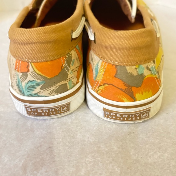 Sperry Topsider Tropical Floral Hawaiian Boat Shoes Size 9 - Picture 5 of 10